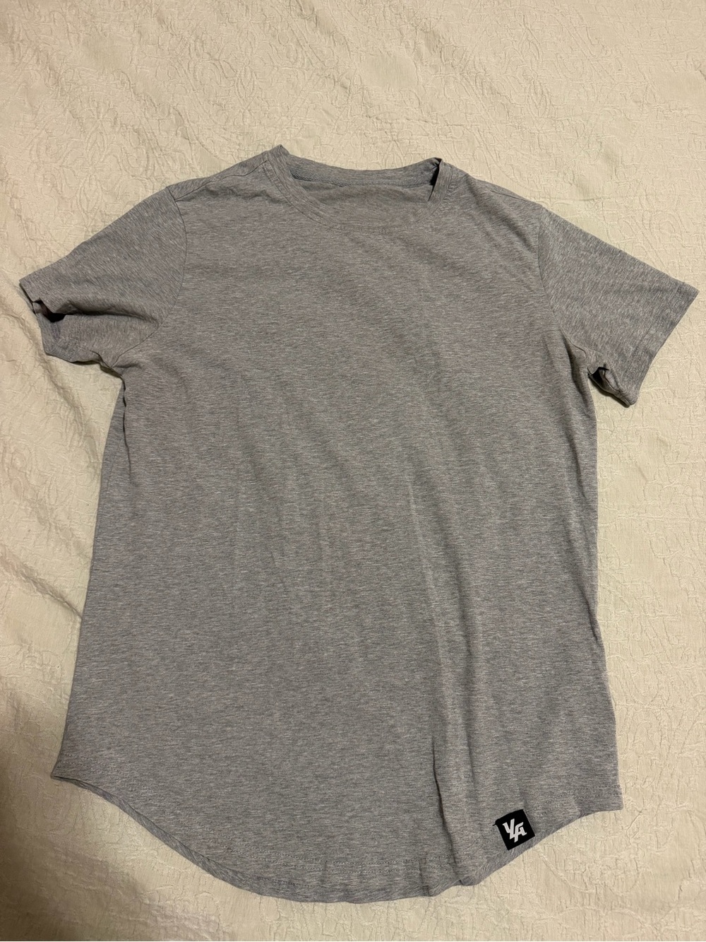 YoungLA Men's Heather Gray Short Sleeve Crew Tee